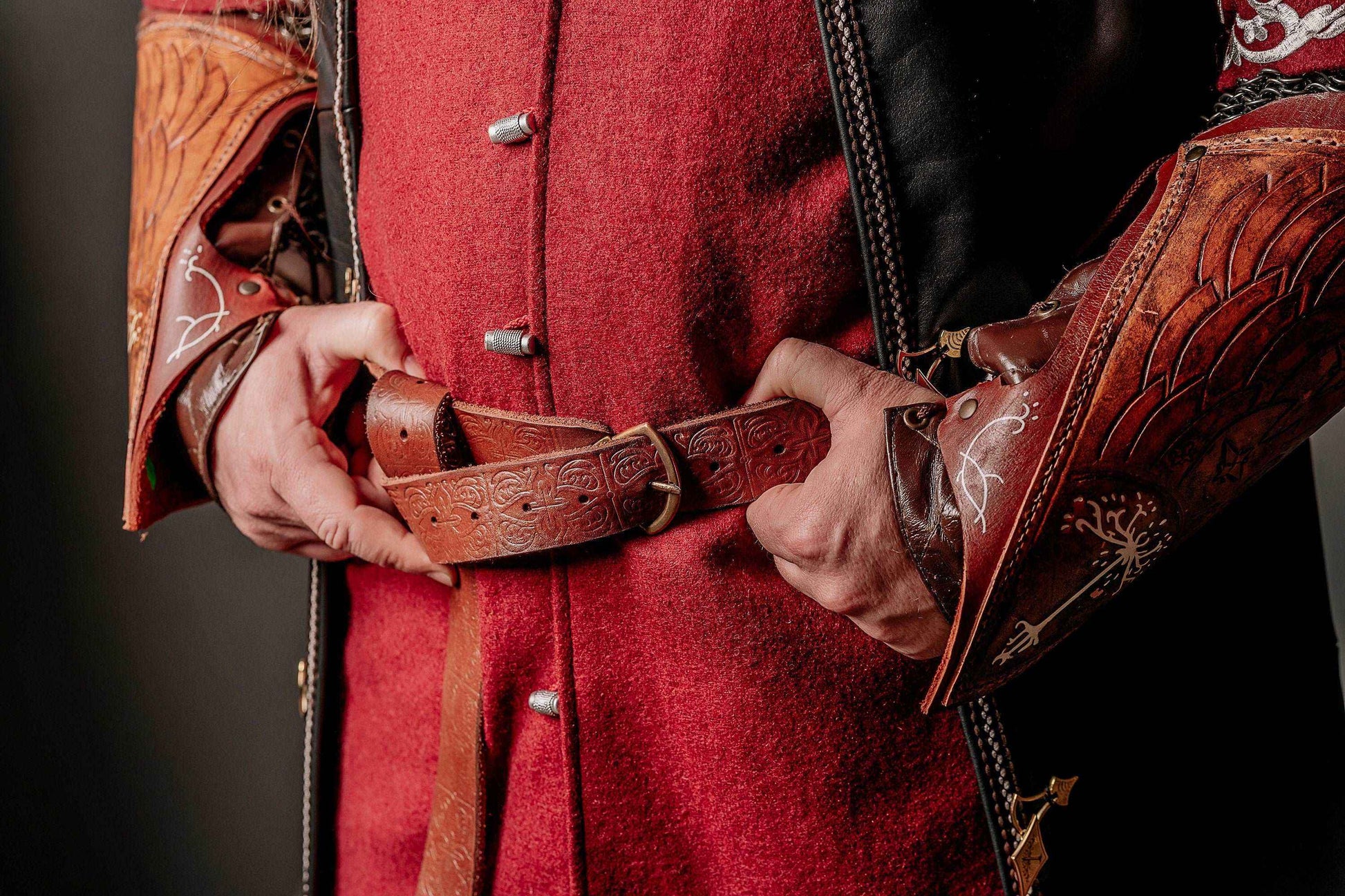 Aragorn leather belt (Lord of the Rings) - SokolArmory