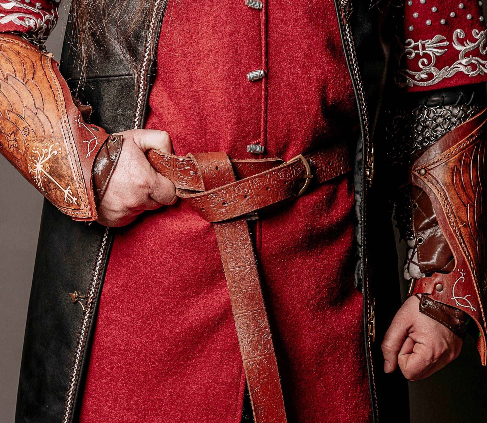 Aragorn leather belt (Lord of the Rings) - SokolArmory