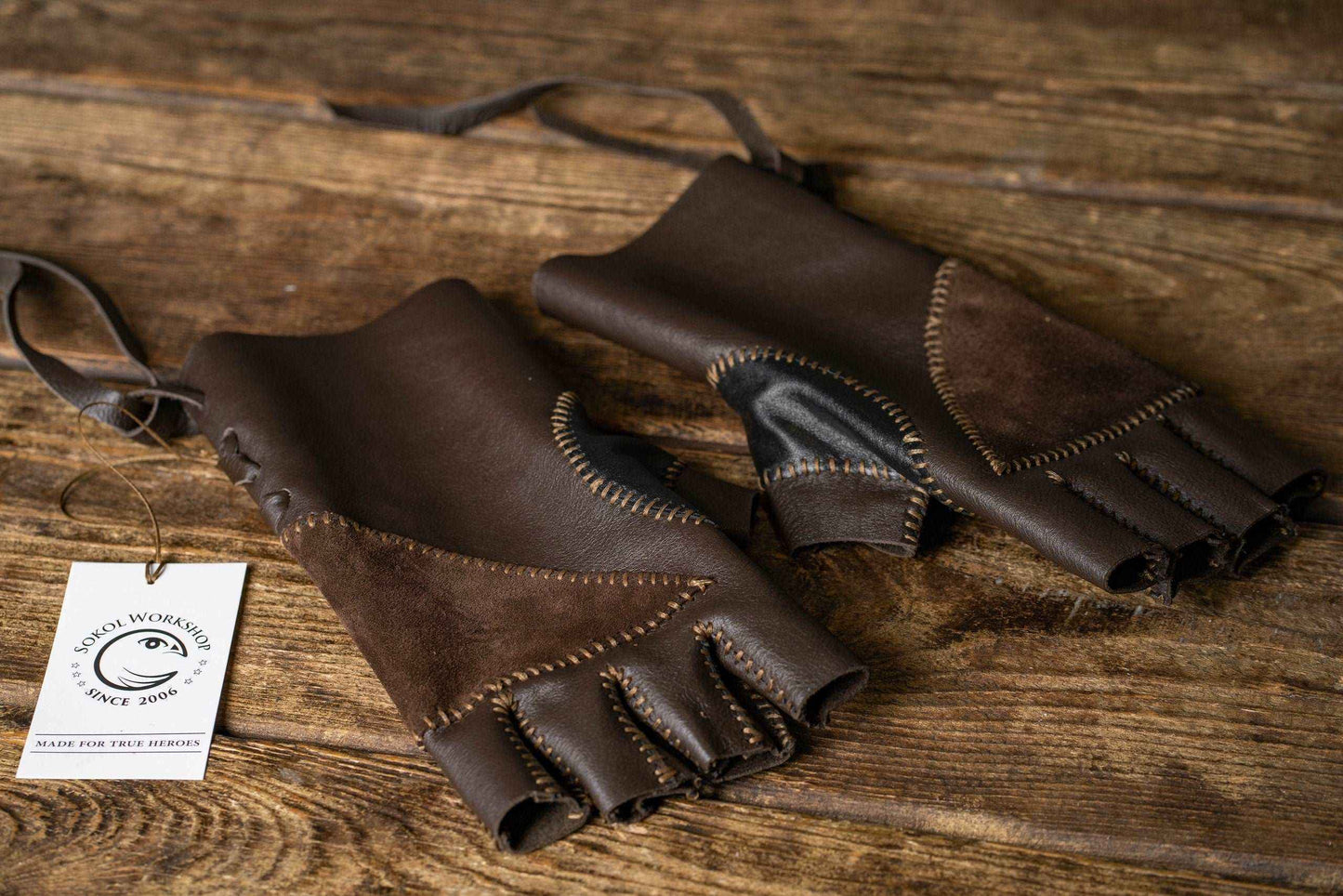 Aragorn strider leather gloves - SokolArmory