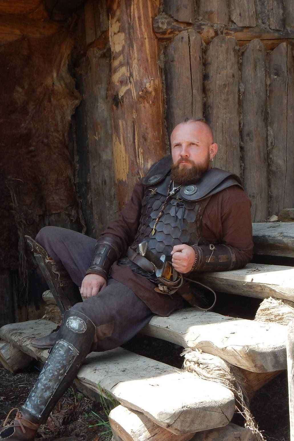 Medieval Larp leather body armor - SokolArmory