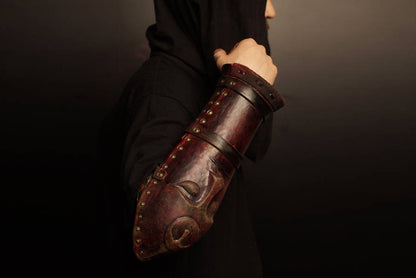 Medieval leather bracers for Larp - SokolArmory