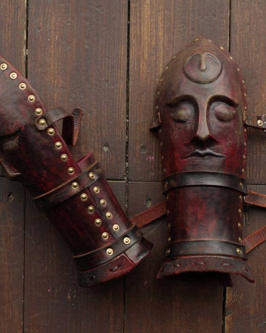 Medieval leather bracers for Larp - SokolArmory