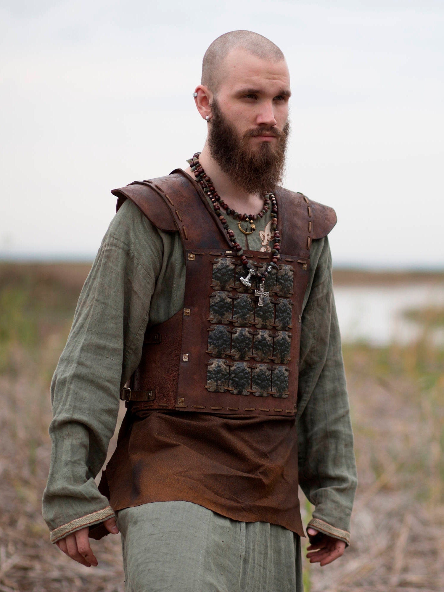 Viking larp leather armor - SokolArmory
