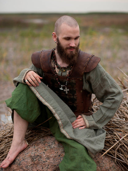 Viking larp leather armor - SokolArmory
