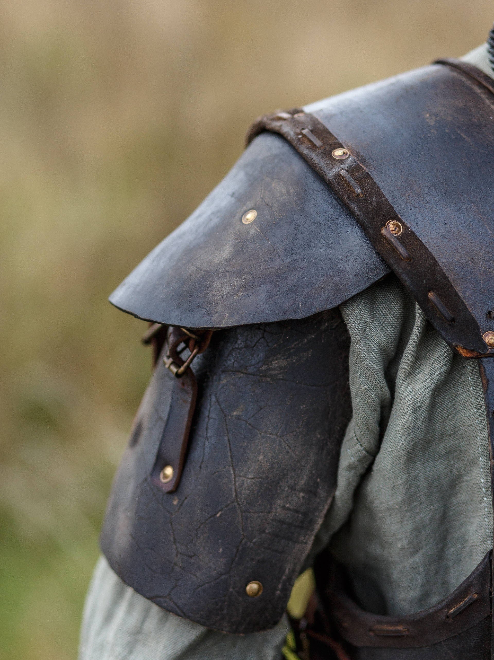 Viking larp armor with bass accents - SokolArmory