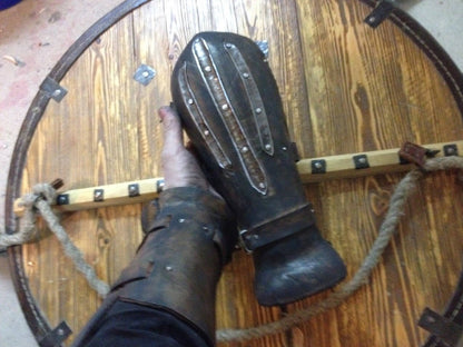 Viking leather bracers - SokolArmory