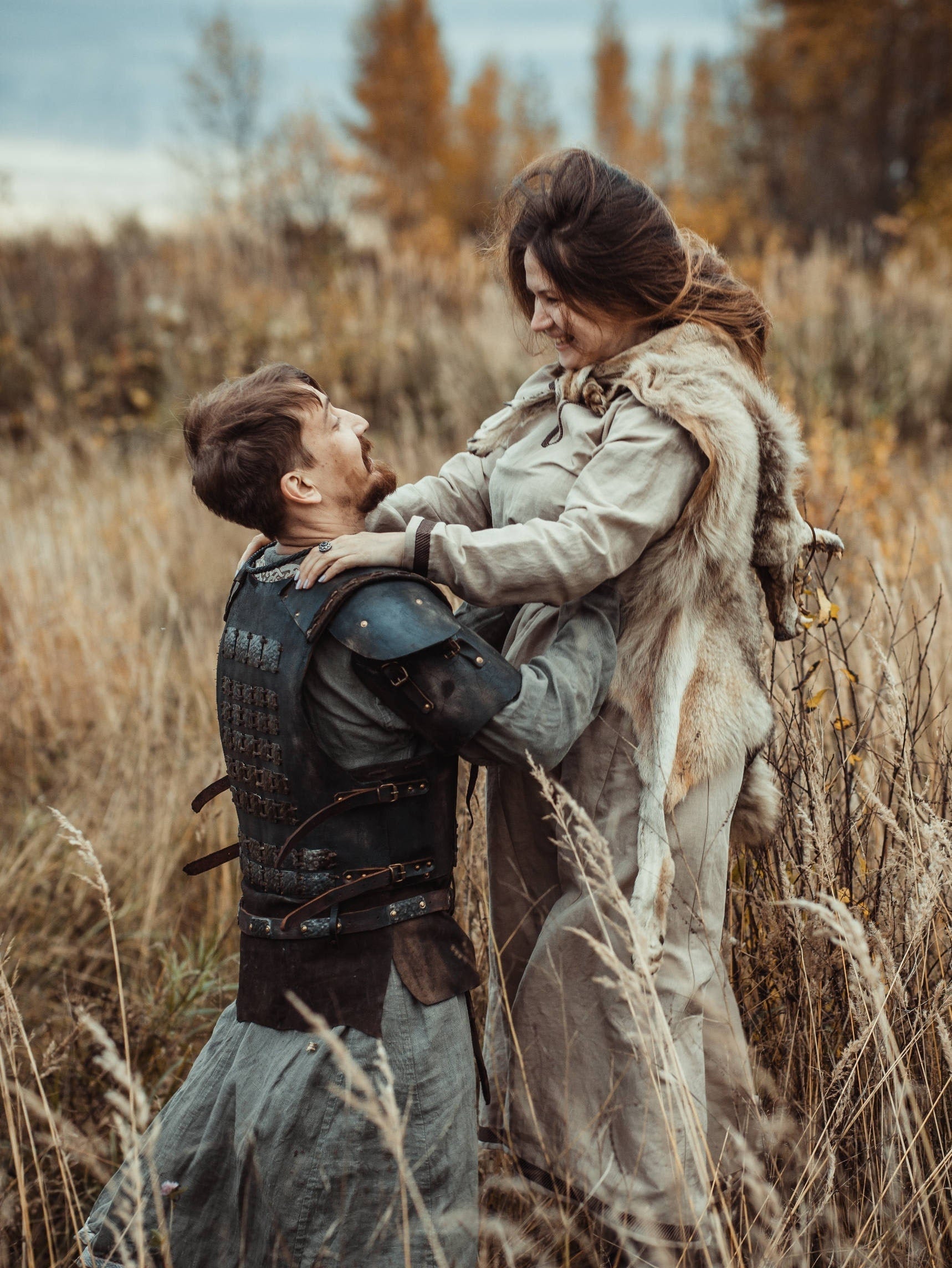 Viking larp armor with bass accents - SokolArmory