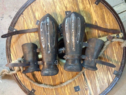 Viking leather bracers - SokolArmory