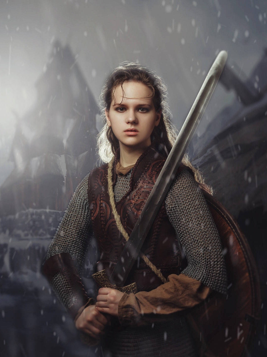 Lagertha leather armor (Vikings) - SokolArmory