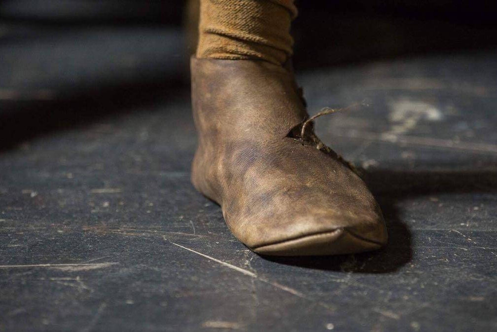 Medieval leather boots with soft sole - SokolArmory