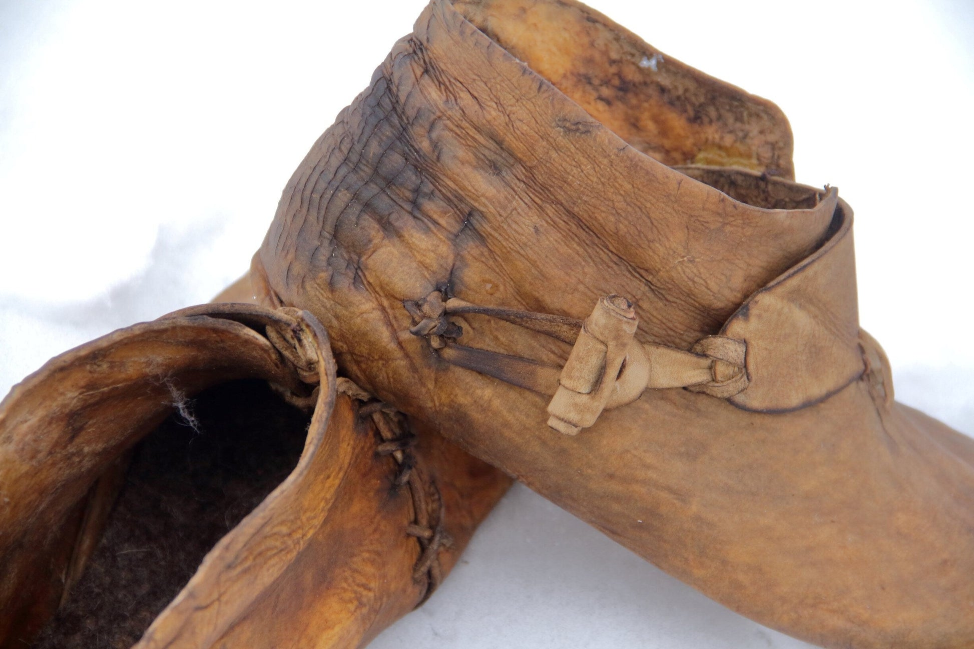 Medieval leather boots with soft sole - SokolArmory