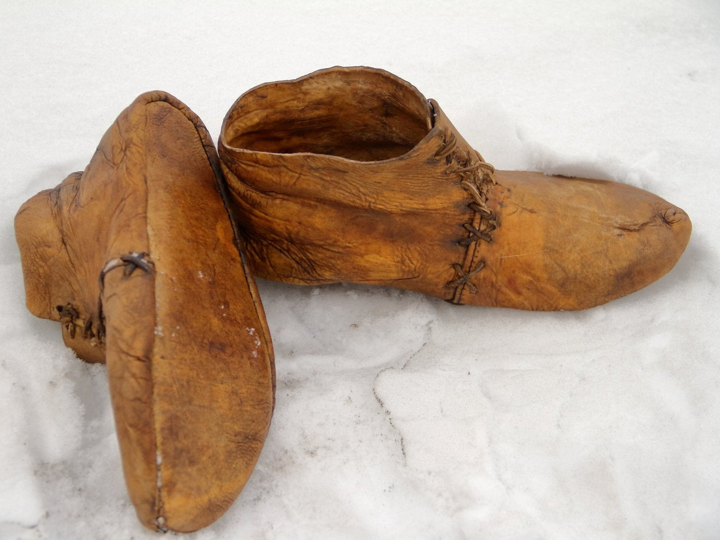 Medieval leather boots with soft sole - SokolArmory