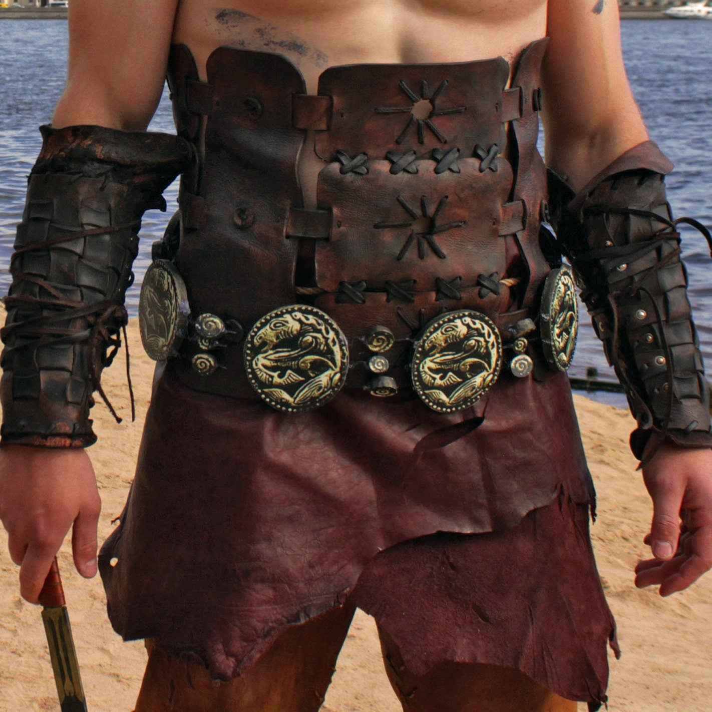Khal Drogo medallion belt (Game of Thrones) - SokolArmory