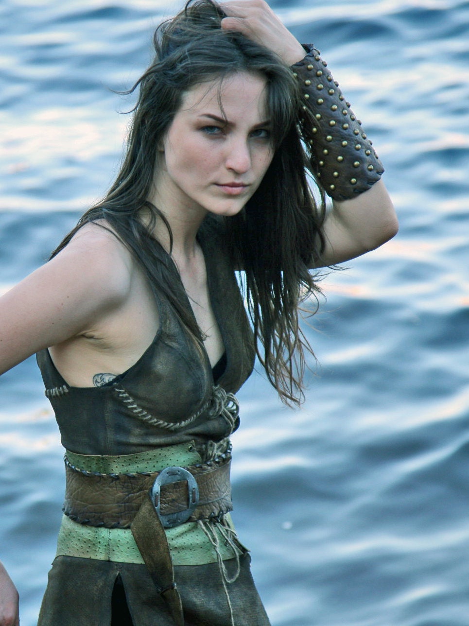 Women's Amazon leather costume - SokolArmory