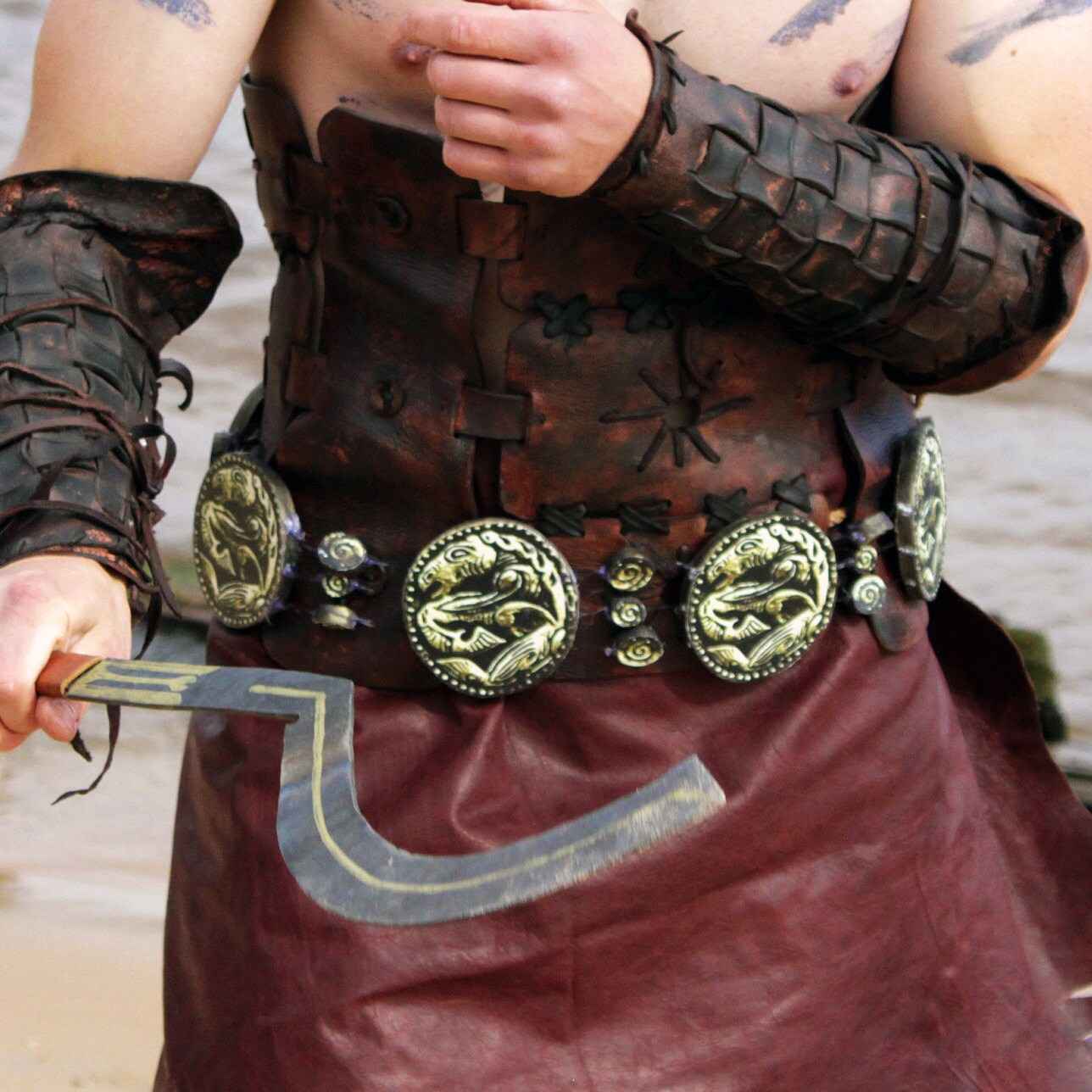 Khal Drogo medallion belt (Game of Thrones) - SokolArmory