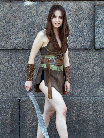 Women's Amazon leather costume - SokolArmory