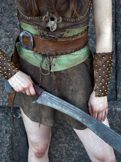 Women's Amazon leather costume - SokolArmory