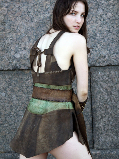 Women's Amazon leather costume - SokolArmory
