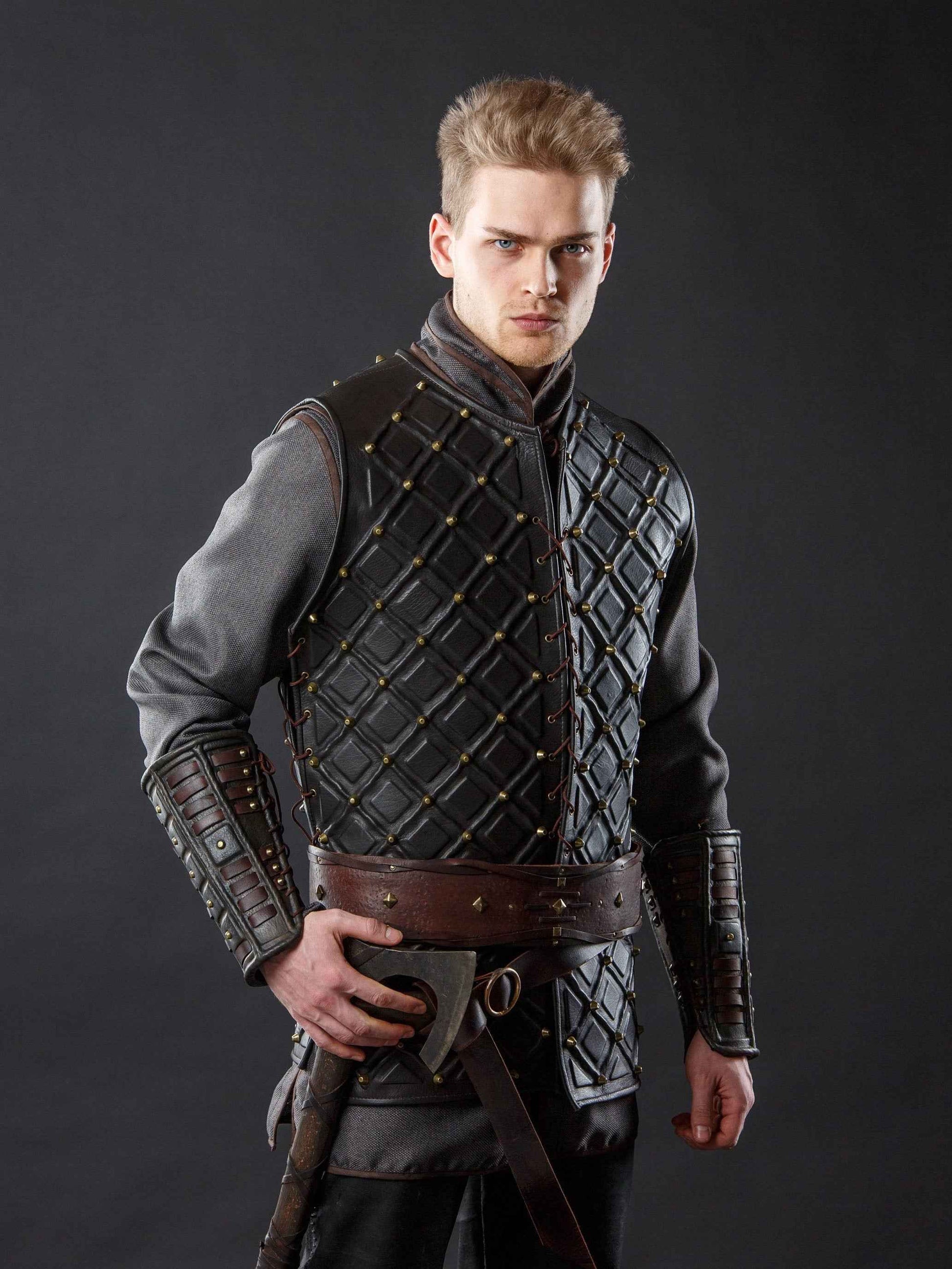 Medieval Larp leather brigandine - SokolArmory