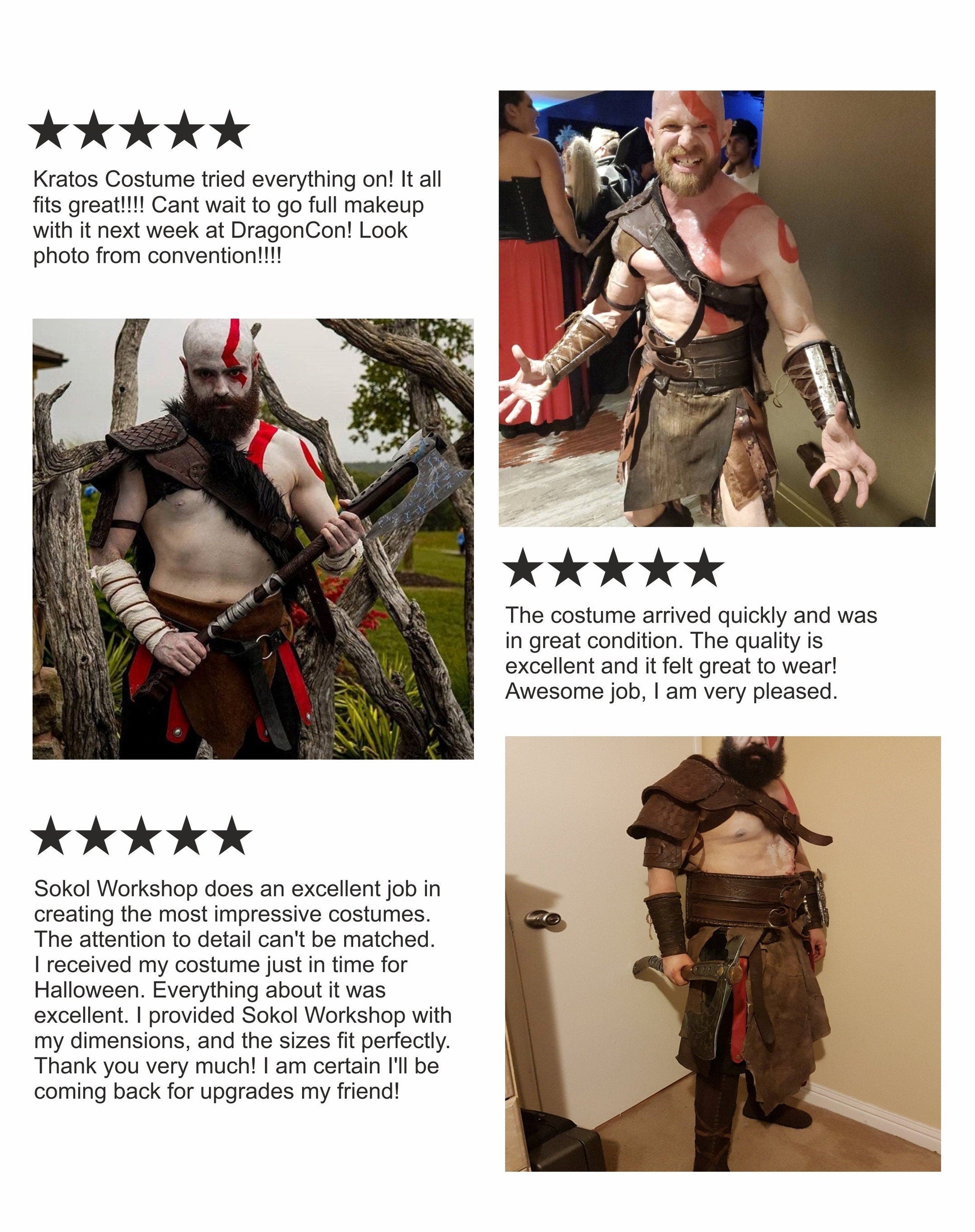 Kratos costume (God of War) - SokolArmory