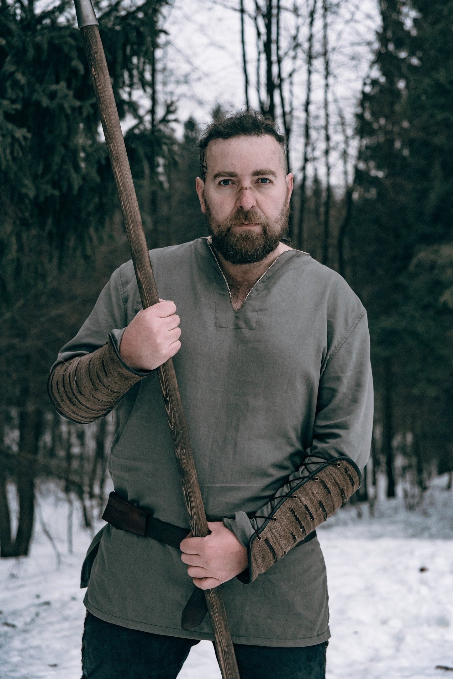 Viking men linen tunic - SokolArmory