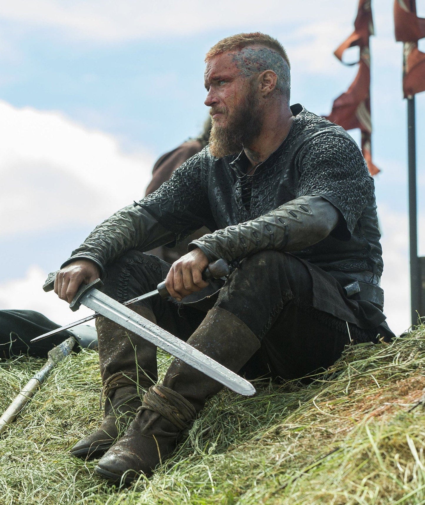 Ragnar leather viking high boots (Vikings s2) - SokolArmory