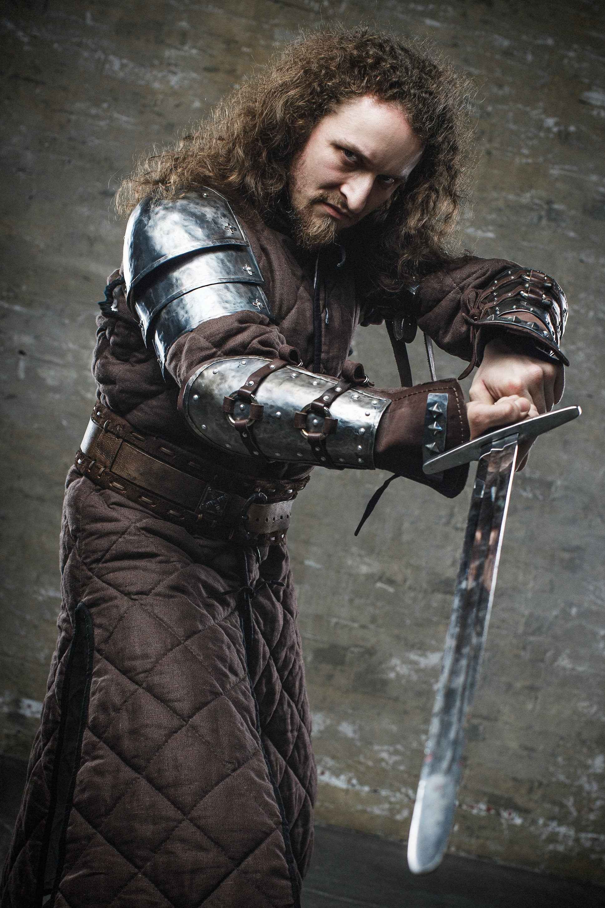 Knight steel arm armor - SokolArmory