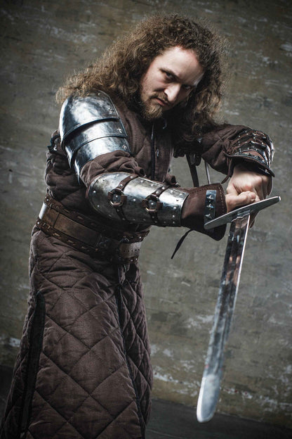 Knight steel arm armor - SokolArmory
