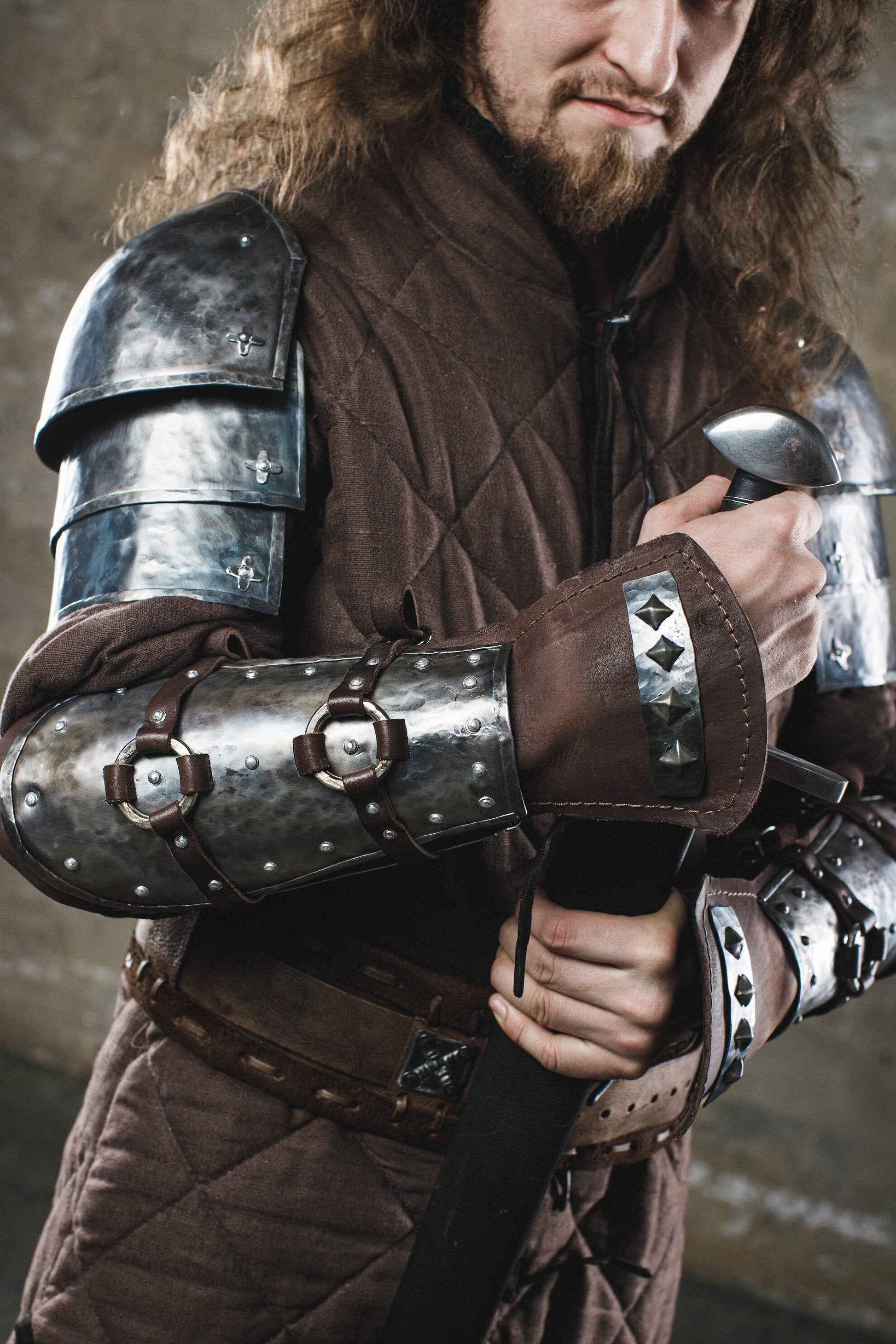 Knight steel arm armor - SokolArmory