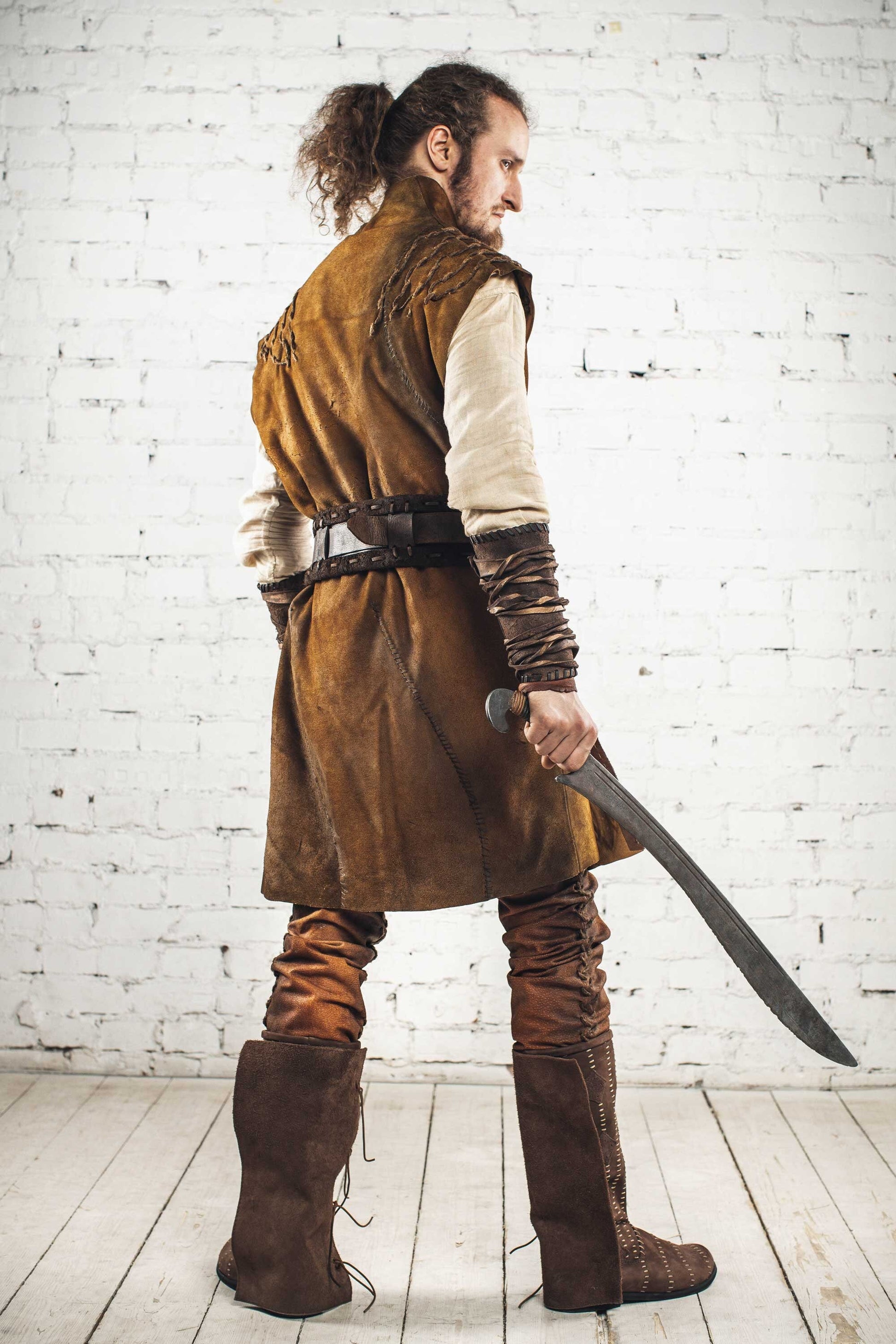 Medieval long vest for Larp - SokolArmory