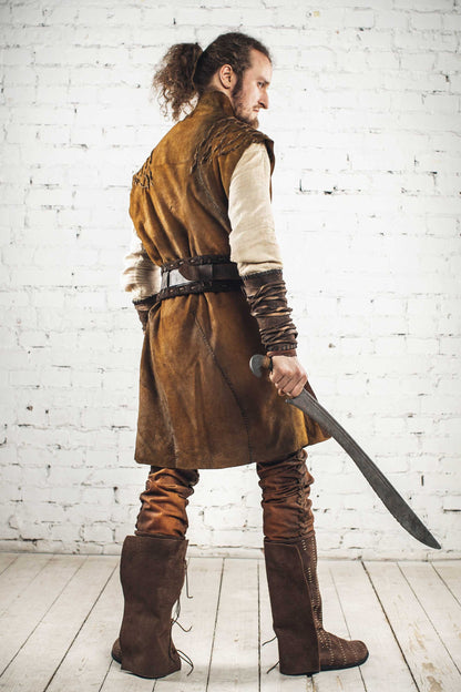 Medieval long vest for Larp - SokolArmory