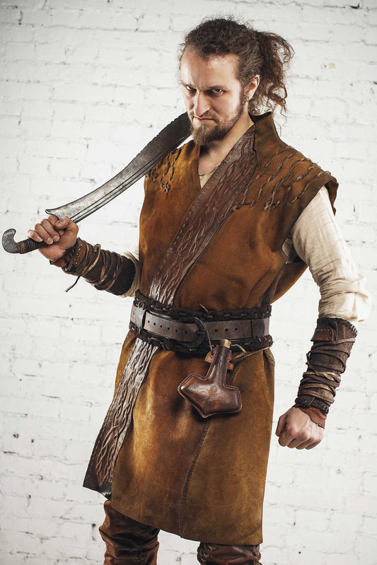 Medieval long vest for Larp - SokolArmory