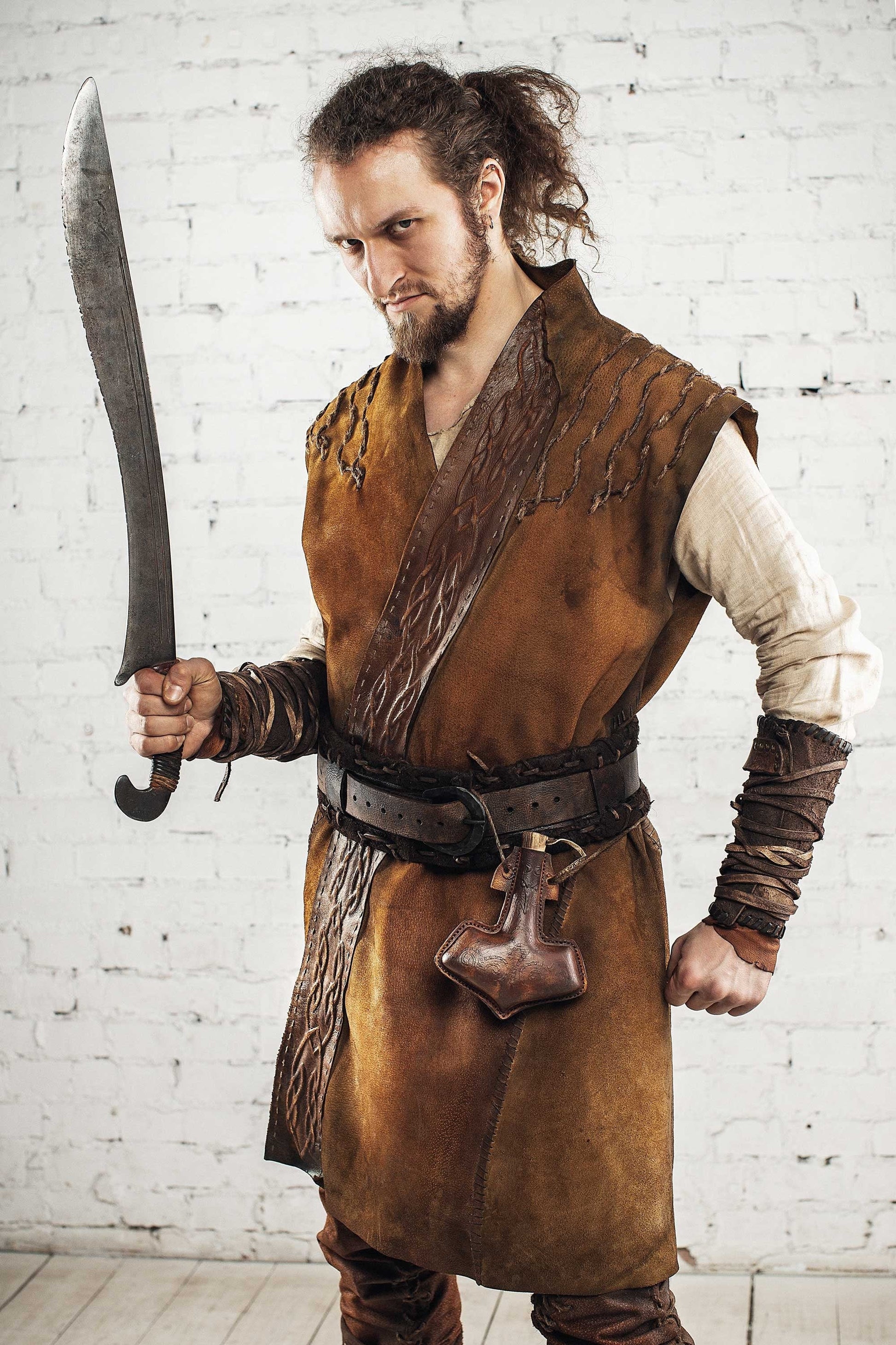 Medieval long vest for Larp - SokolArmory