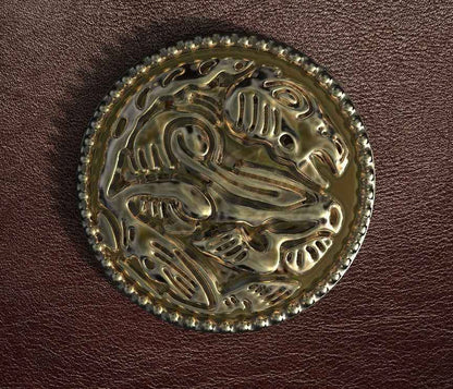 Khal Drogo medallion buckle belt - SokolArmory