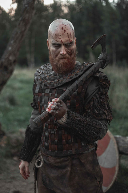 Viking leather bracers - SokolArmory