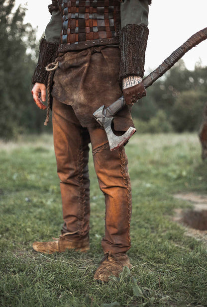 Viking leather bracers - SokolArmory