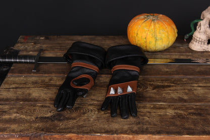 Witcher leather gloves - SokolArmory
