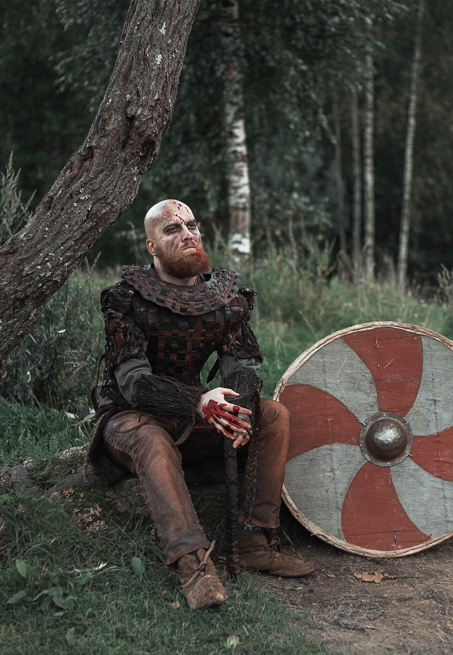 Viking leather bracers - SokolArmory