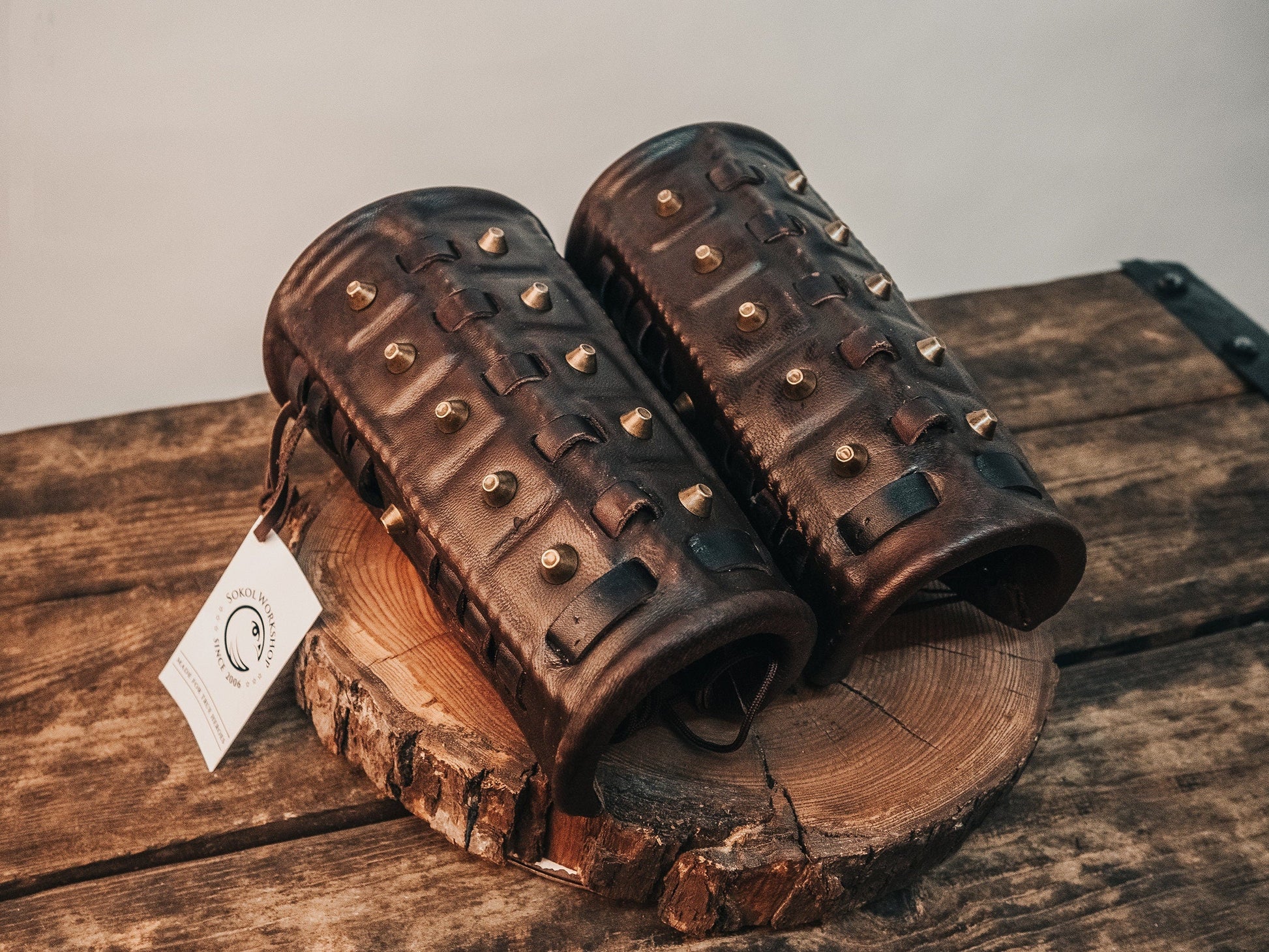 Medieval viking bracers - SokolArmory