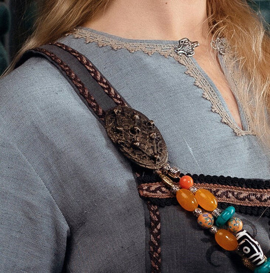 Viking tortoise brooch set (2 pcs.) - SokolArmory