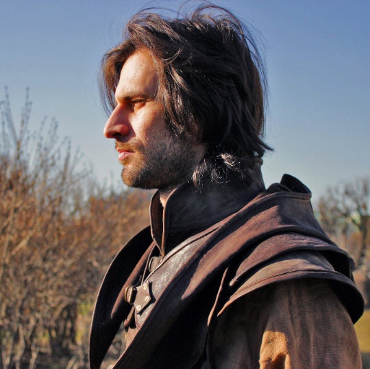 Medieval leather hood (Assassin) - SokolArmory