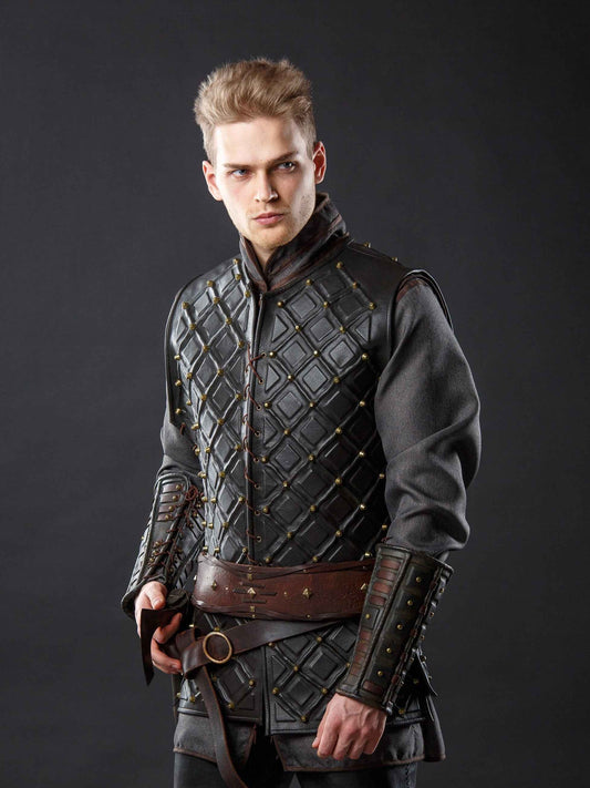 Medieval Larp leather brigandine - SokolArmory