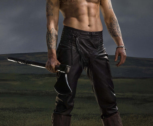 Viking leather trousers - SokolArmory