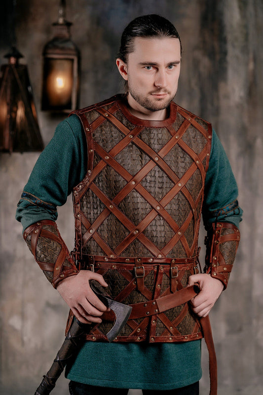 Viking Larp leather armor - SokolArmory
