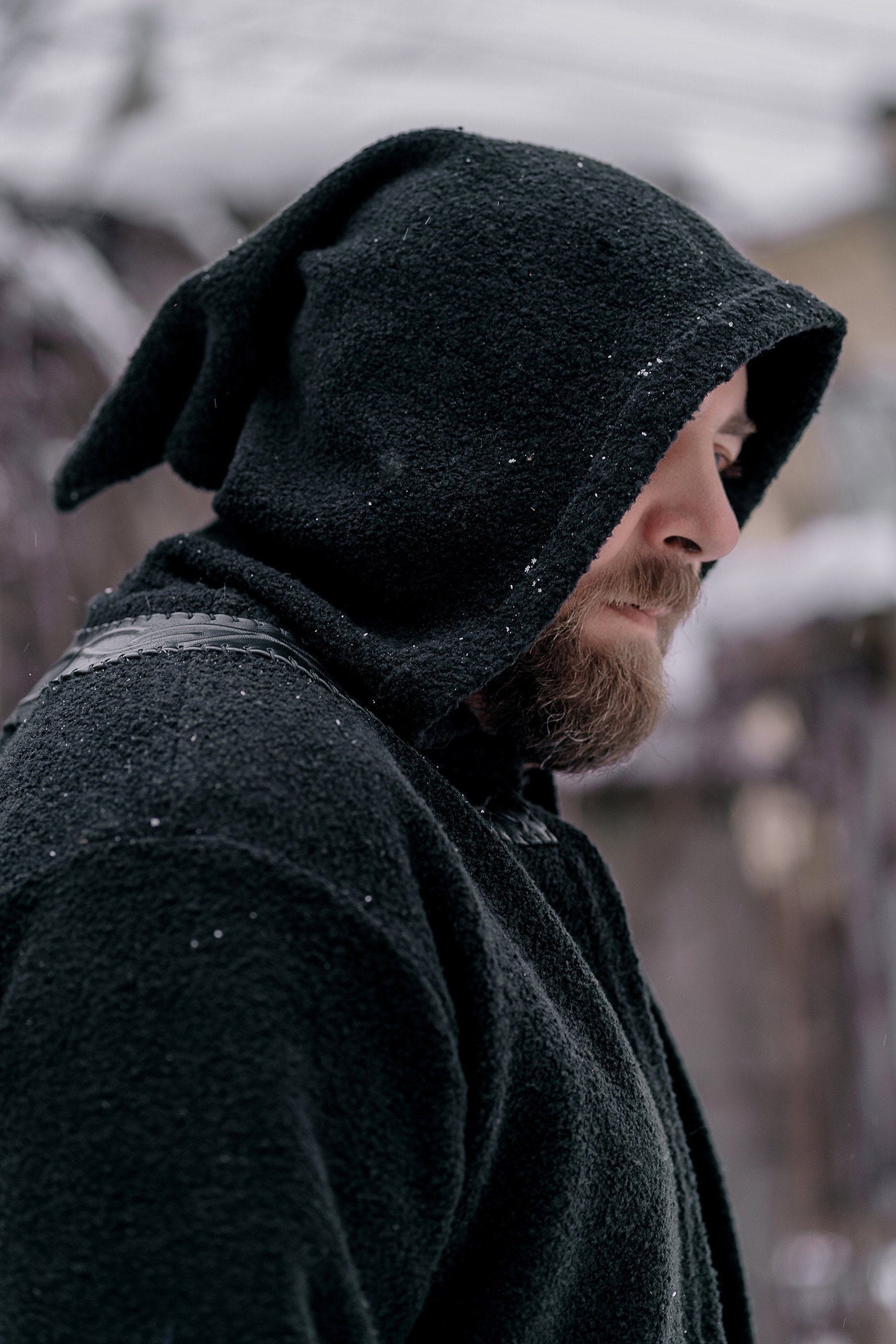 Ragnar wool jacket with hood (Vikings) - SokolArmory
