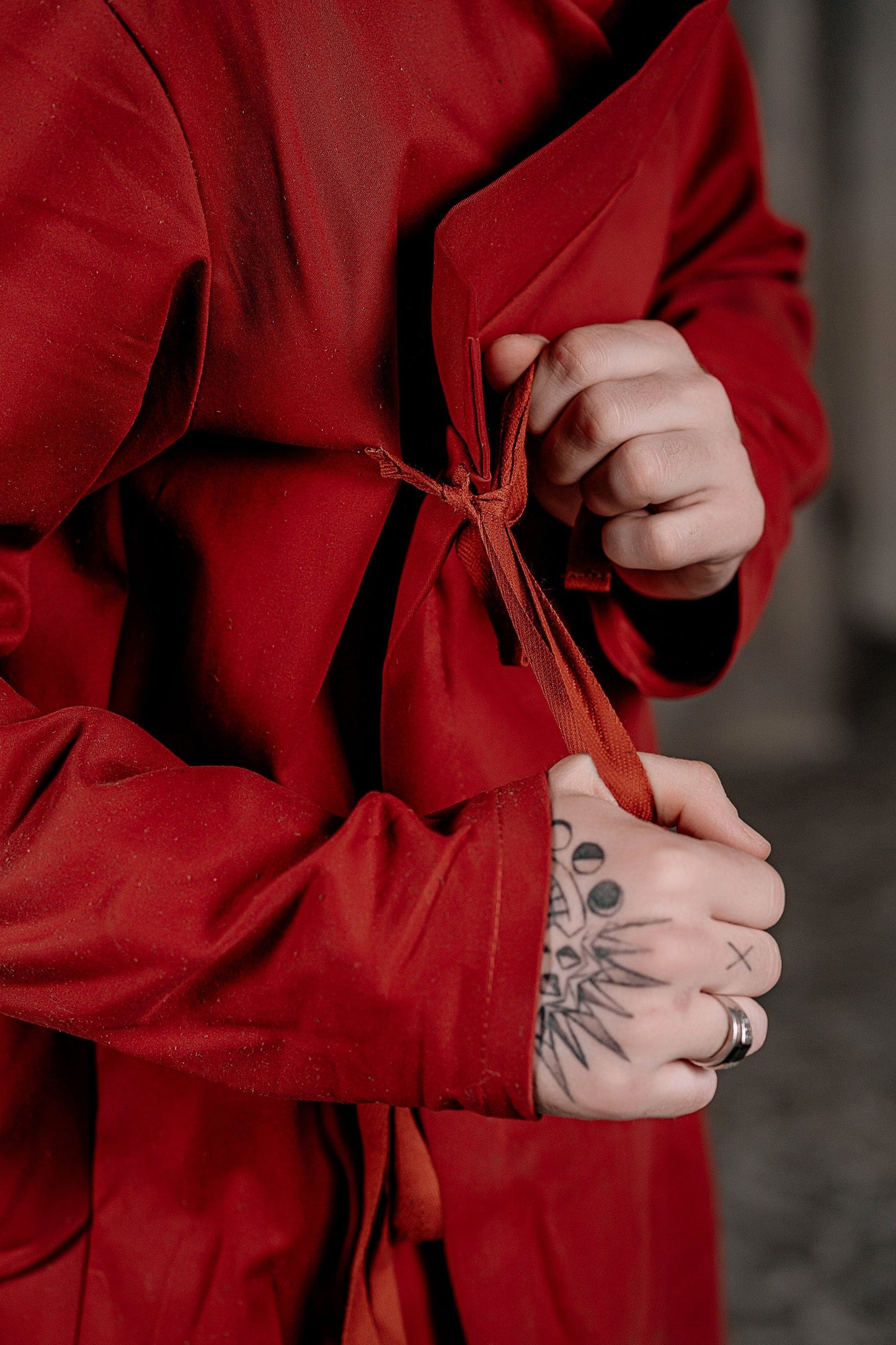 Red linen tunic - SokolArmory