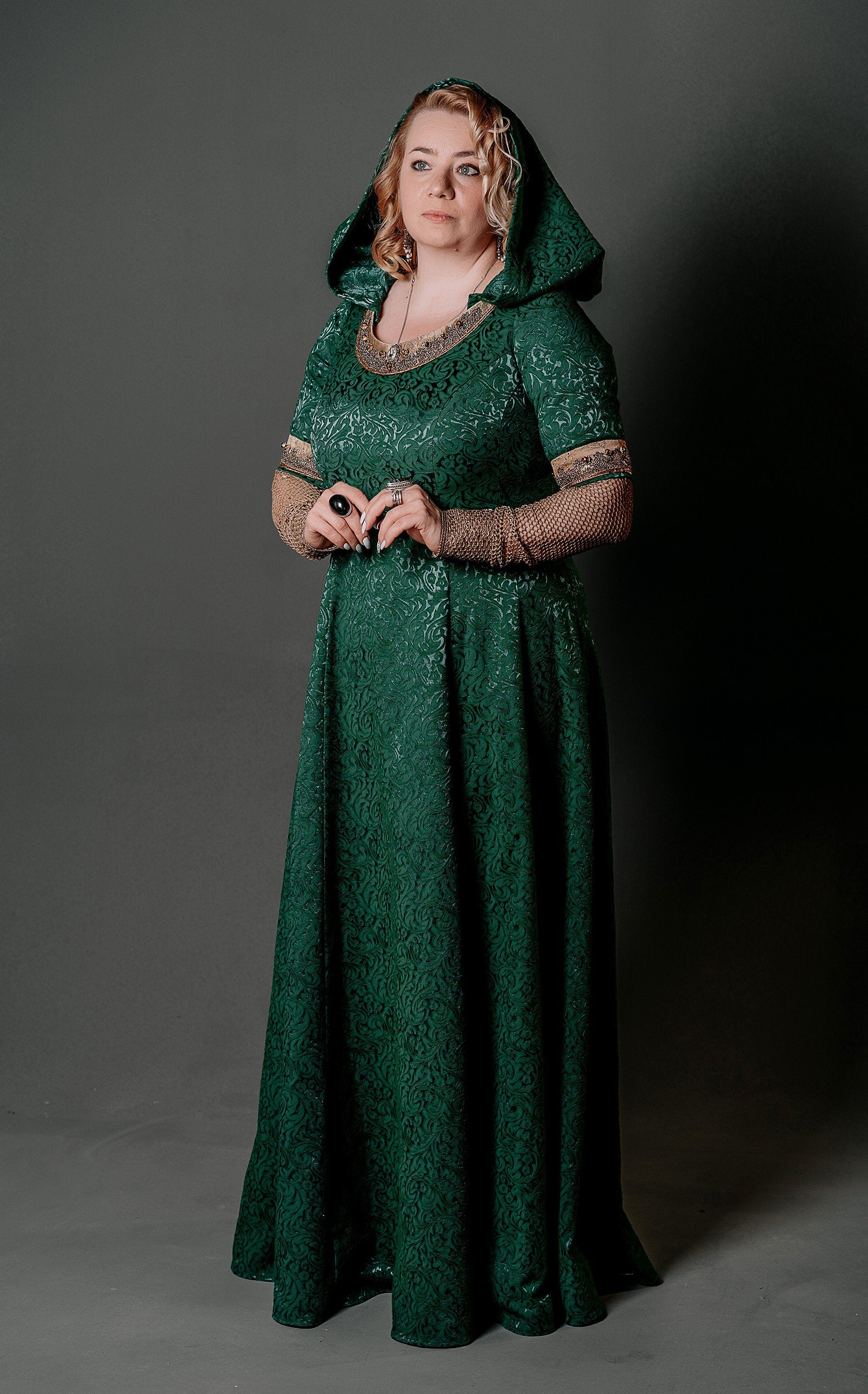 Viking green dress - SokolArmory