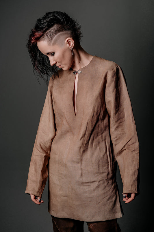 Medieval viking linen tunic - SokolArmory