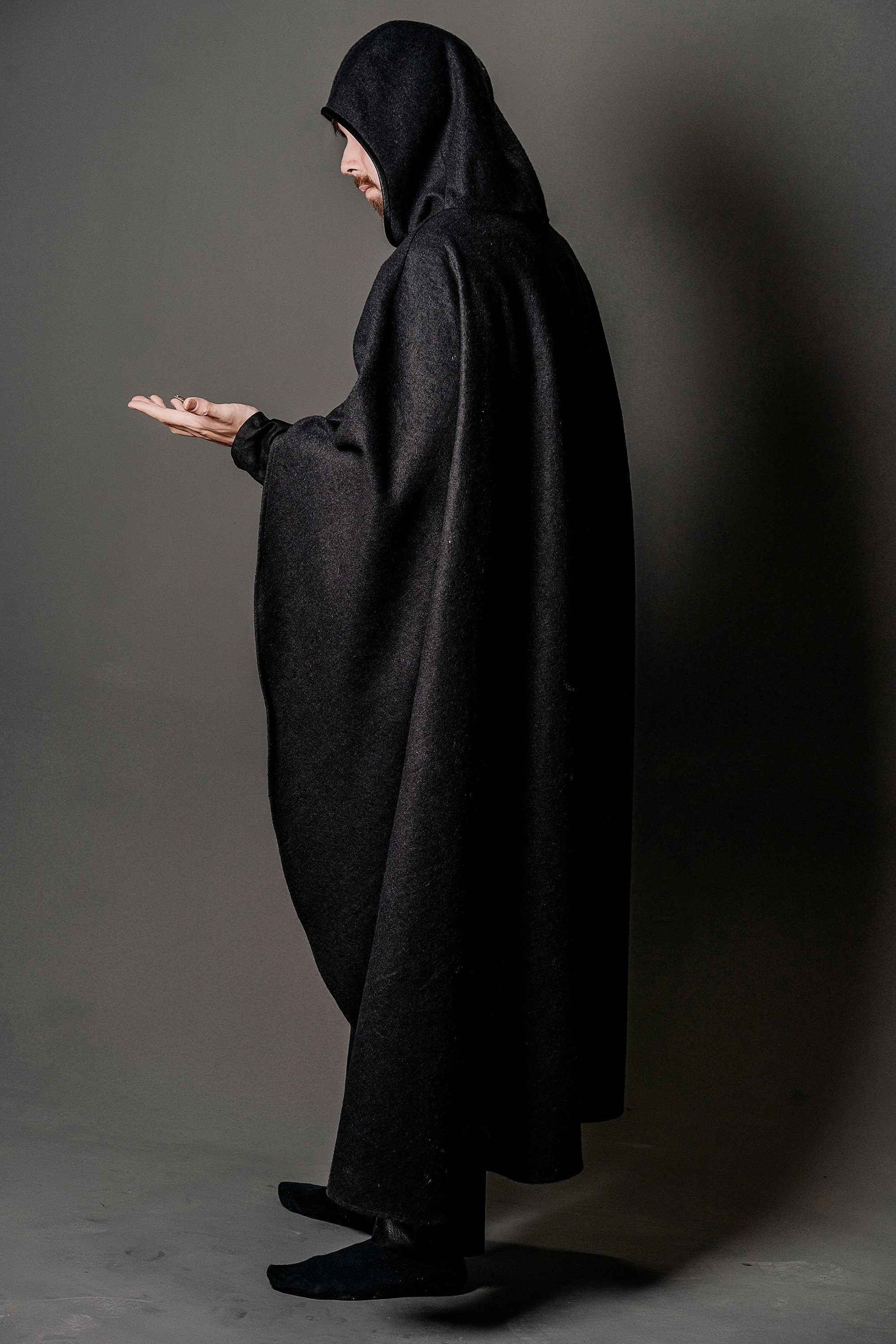Wool cloak with hood - SokolArmory