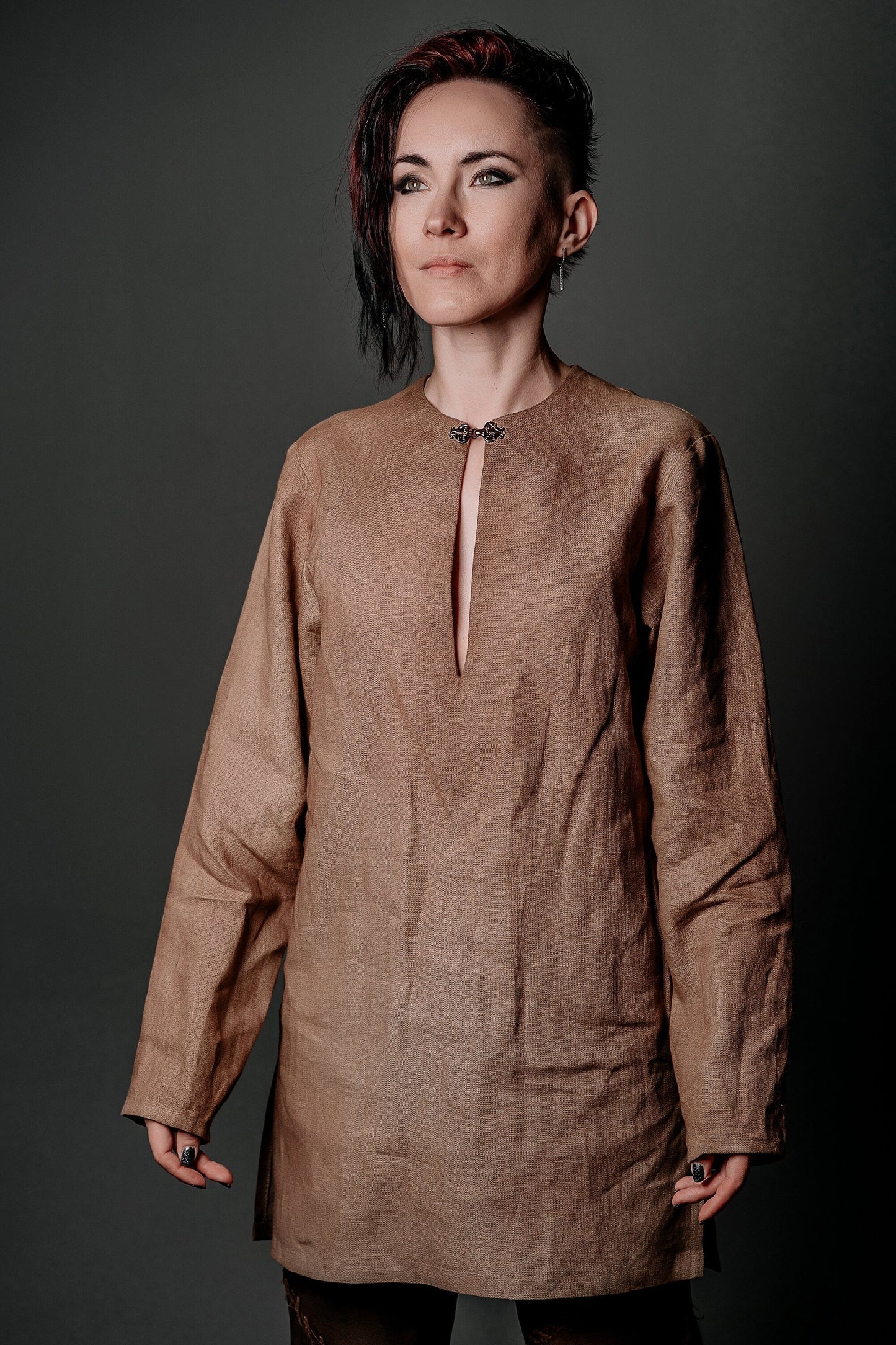 Medieval viking linen tunic - SokolArmory